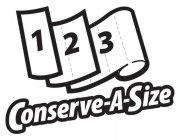 1 2 3 CONSERVE-A-SIZE