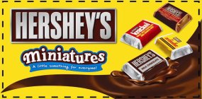 HERSHEY'S MINIATURES A LITTLE SOMETHING FOR EVERYONE! HERSHEY'S SPECIAL DARK MILDLY SWEET CHOCOLATE HERSHEY'S KRACKEL MADE WITH CHOCOLATE AND CRISPED RICE HERSHEY'S MR. GOODBAR MADE WITH CHOCOLATE AND