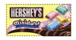 HERSHEY'S MINIATURES A LITTLE SOMETHING FOR EVERYONE! HERSHEY'S SPECIAL DARK MILDLY SWEET CHOCOLATE HERSHEY'S KRACKEL MADE WITH CHOCOLATE AND CRISPED RICE HERSHEY'S MR. GOODBAR MADE WITH CHOCOLATE AND