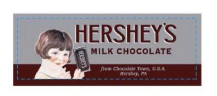 HERSHEY'S MILK CHOCOLATE FROM CHOCOLATE TOWN, U.S.A. HERSHEY, PA