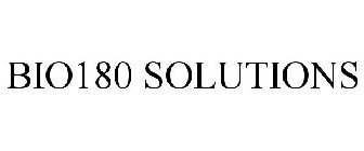 BIO180 SOLUTIONS