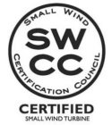 SMALL WIND CERTIFICATION COUNCIL SWCC CERTIFIED SMALL WIND TURBINE