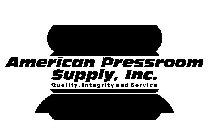 AMERICAN PRESSROOM SUPPLY, INC. QUALITY, INTEGRITY AND SERVICE