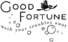 GOOD FORTUNE WASH YOUR TROUBLES AWAY