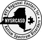 NYSRCASD NYS REGIONAL CENTERS FOR · AUTISM SPECTRUM DISORDERS