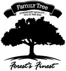 FAMILY TREE CONSISTENT QUALITY... IT'S IN THE BAG FOREST'S FINEST