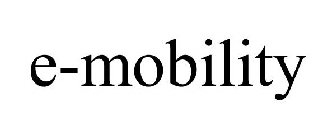 E-MOBILITY