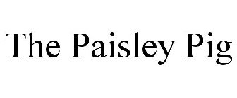 THE PAISLEY PIG