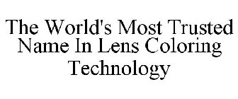 THE WORLD'S MOST TRUSTED NAME IN LENS COLORING TECHNOLOGY