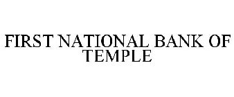 FIRST NATIONAL BANK OF TEMPLE