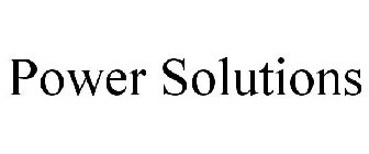 POWER SOLUTIONS