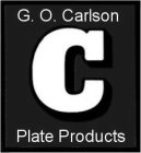 G.O. CARLSON C PLATE PRODUCTS