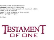 TESTAMENT OF ONE