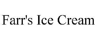 FARR'S ICE CREAM