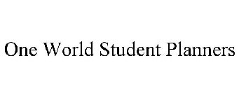 ONE WORLD STUDENT PLANNERS