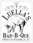 LUELLA'S BAR-B-QUE PRODUCT OF BUNCOMBE CO. NC BRAND