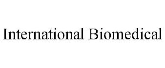 INTERNATIONAL BIOMEDICAL