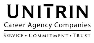 UNITRIN CAREER AGENCY COMPANIES SERVICE · COMMITMENT · TRUST