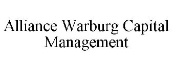 ALLIANCE WARBURG CAPITAL MANAGEMENT
