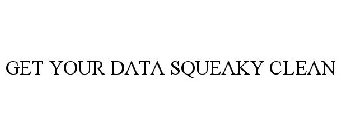 GET YOUR DATA SQUEAKY CLEAN
