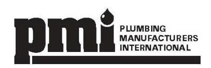 PMI PLUMBING MANUFACTURERS INTERNATIONAL