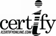 CERTIFY ICERTIFYONLINE.COM