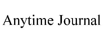 ANYTIME JOURNAL