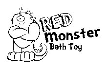 RED MONSTER BATH TOY