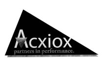 ACXIOX PARTNERS IN PERFORMANCE.