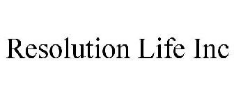 RESOLUTION LIFE INC