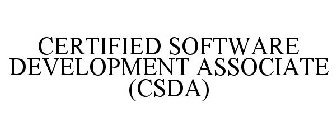 CERTIFIED SOFTWARE DEVELOPMENT ASSOCIATE (CSDA)