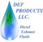 DEF PRODUCTS LLC. DIESEL EXHAUST FLUIDS
