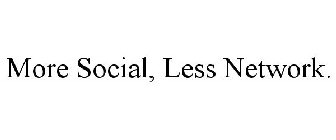 MORE SOCIAL, LESS NETWORK.