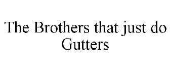 THE BROTHERS THAT JUST DO GUTTERS