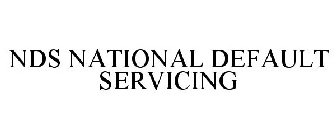 NDS NATIONAL DEFAULT SERVICING