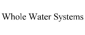 WHOLE WATER SYSTEMS