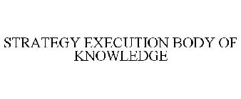 STRATEGY EXECUTION BODY OF KNOWLEDGE