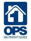 OPS ONE PROPERTY SOURCE