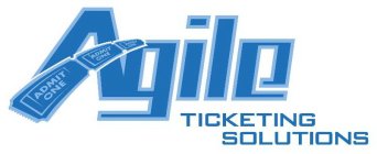 AGILE TICKETING SOLUTIONS ADMIT ONE ADMIT ONE ADMIT ONE