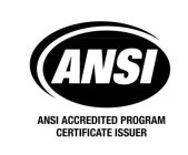 ANSI ACCREDITED PROGRAM CERTIFICATE ISSUER