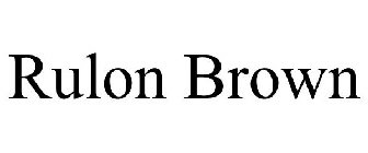 RULON BROWN
