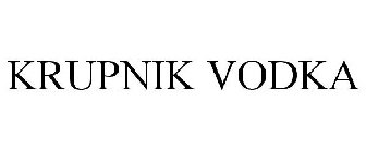 KRUPNIK VODKA