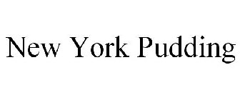 NEW YORK PUDDING