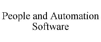 PEOPLE AND AUTOMATION SOFTWARE