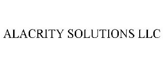 ALACRITY SOLUTIONS LLC