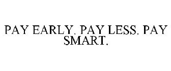 PAY EARLY. PAY LESS. PAY SMART.