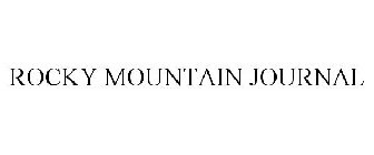 ROCKY MOUNTAIN JOURNAL