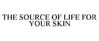 THE SOURCE OF LIFE FOR YOUR SKIN