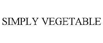 SIMPLY VEGETABLE