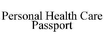 PERSONAL HEALTH CARE PASSPORT